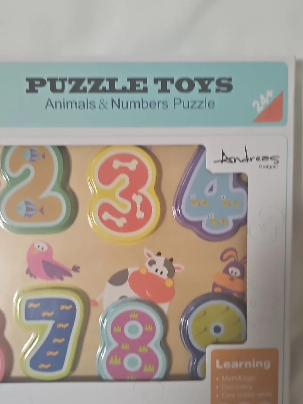 Top Bright Puzzle Toys Numbers Wooden Puzzle New